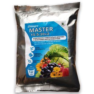 Добриво MASTER (Мастер) NPK 15.5.30 + 2Mg Valagro 1 кг 13.0269 фото