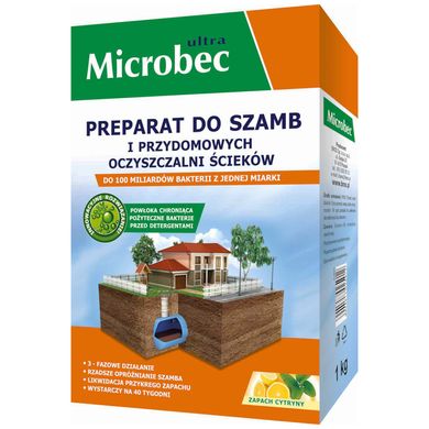 Microbec 1 кг засіб для септиків, вигрібних ям та туалетів 15.0481 фото