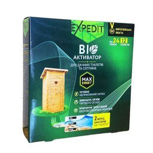 Expedit Bio активатор для дачных туалетов и септиков, 12 таблеток 15.0536 фото