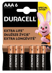 Батарейка DURACELL LR03 MN2400 6 шт