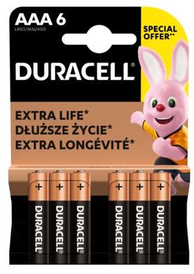 Батарейка DURACELL LR03 MN2400 6 шт