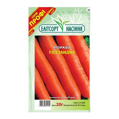 Насіння моркви Голландка 10 г 11.1046 фото
