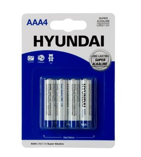 Батарейка HYUNDAI LR03 AAA BL4 Alkaline 4 шт