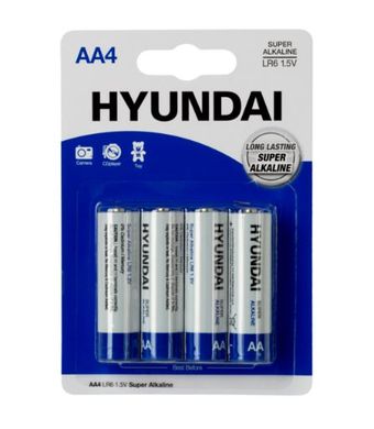 Батарейка HYUNDAI LR6 AA BL4 Alkaline 4 шт