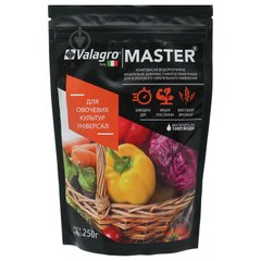 Удобрение MASTER (Мастер) универсальное для овощей Valagro 250 г 13.0250 фото