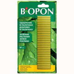 Добриво Biopon в паличках для зелених рослин 30 шт 13.0477 фото