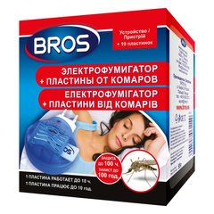 Bros електрофумігатор + 10 пластин від комарів