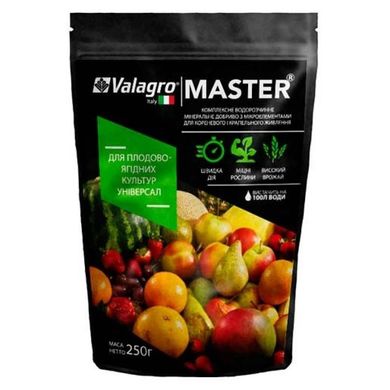 Добриво MASTER (Майстер) для плодово-ягідних культур Valagro 250 г 13.0251 фото