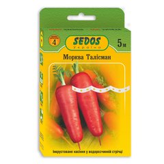 Семена моркови Талісман Sedos драже на водорозчинній стрічці 170 шт 5 м 11.2431 фото