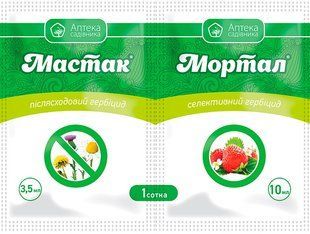 Гербіцид Мастак р.к. 3,5мл + Мортал к.с. 10 мл Укравіт 15.0469 фото