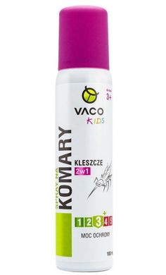 Аерозоль VACO KIDS для дітей від 3 р від комарів кліщів і мошок 100 мл 15.0650 фото