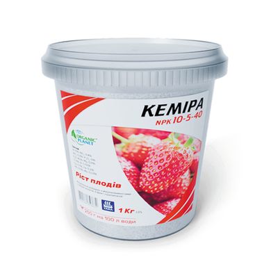 Добриво Кемира хелатний NPK 10-5-40 ріст плодів 1 кг 13.0325 фото